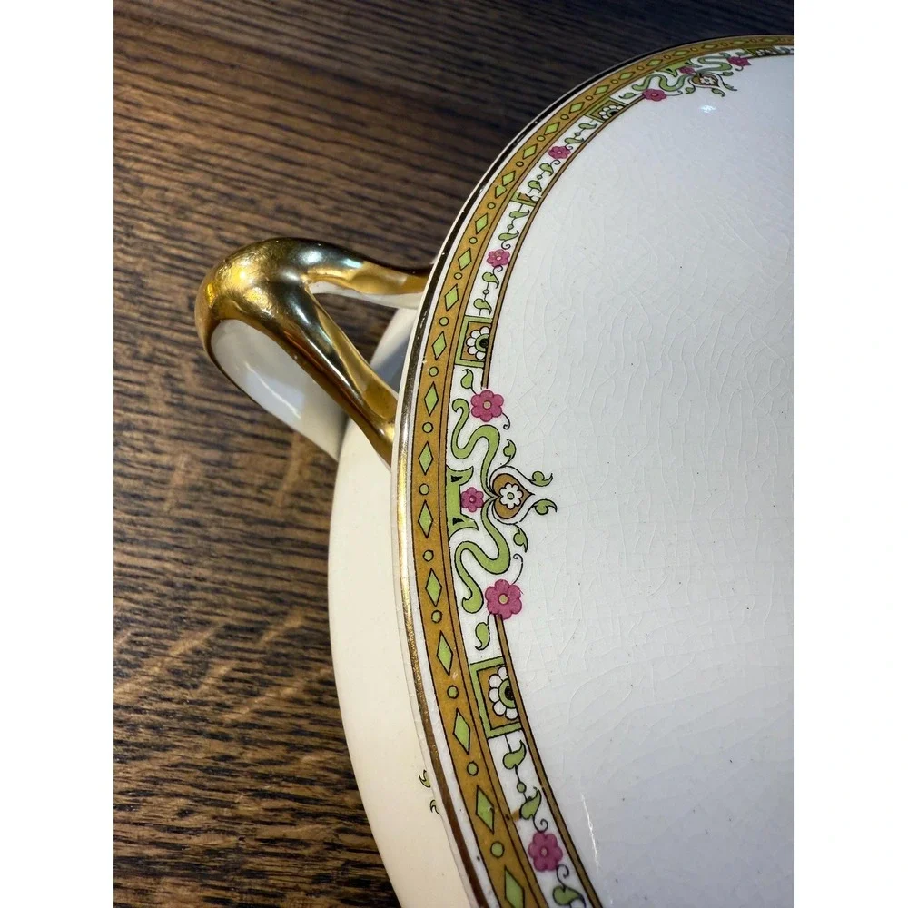 Antique Johnson Bros Covered Dish – 1920s-30s‎ English Tureen with Lid